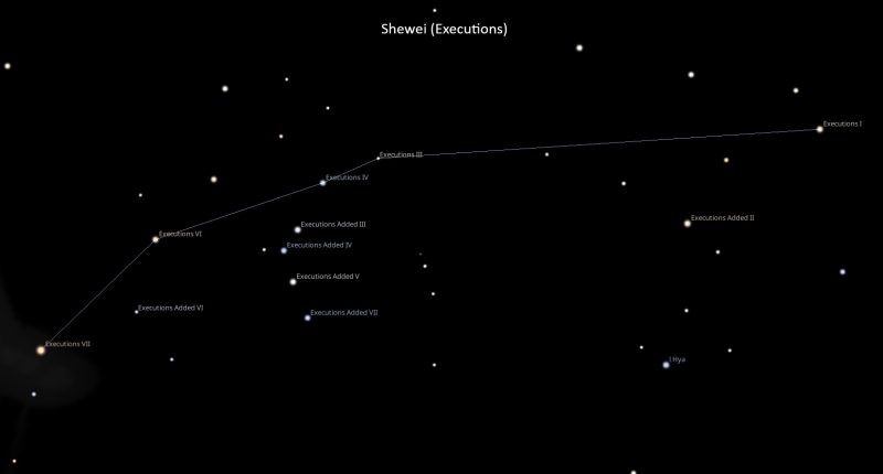 Asterism Shewei – Executions