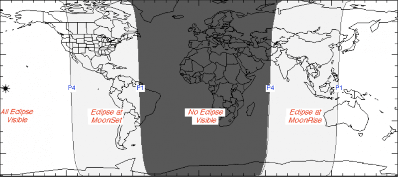 Lunar Eclipse March 2016 Visibility