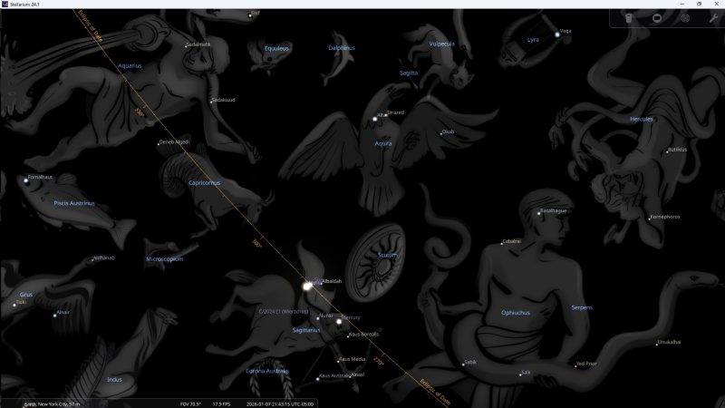 Sun, Venus, Mars January 2026